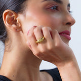 Bold Glow Ring - Made of Fine 925 Silver