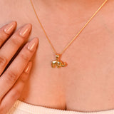 Elephant Pendant Made of Fine 925 Silver