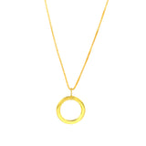 Minimal Round Pendant Made of Fine 925 Silver