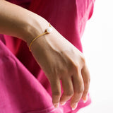 Minimal Pearl Bracelet Made of Fine 925 Silver