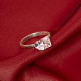 Pear Radiant Solitaire Ring