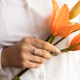 Pear Radiant Solitaire Ring