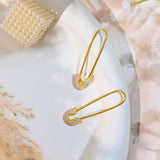 Safety Pin Earrings Made of Fine 925 Silver