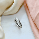 Silver Eternity Band Made of Fine 925 Silver