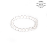 Crystal Bracelet Made of Fine 925 Silver