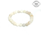 Moonstone Bracelet Made of Fine 925 Silver