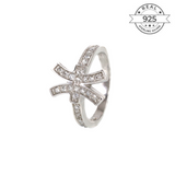 Pisces Zodiac Ring Made of Fine 925 Silver