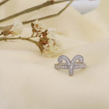 Aries Zodiac Ring Made from Fine 925 Silver