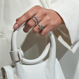 Bling and Baguette Bands Made of Fine 925 Silver