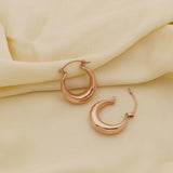 Classic Circular Hoops Made of Fine 925 Silver