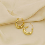 Classic Circular Hoops Made of Fine 925 Silver