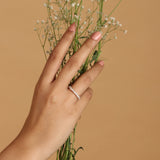 Marquise Band Made of Fine 925 Silver Made of Fine 925 Silver