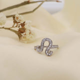 Leo Zodiac Ring Made of Fine 925 Silver