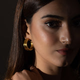 Triple Layer Hoops Made of Fine 925 Silver