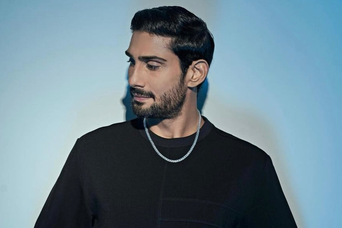 Pratiek Babbar looking sleek and suave in our silver Cuban chain.