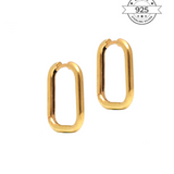 Oval Box Earrings