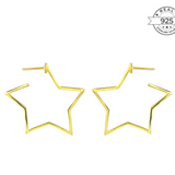 Star Hoop Earrings