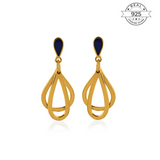 Blue Dual Drop Earrings