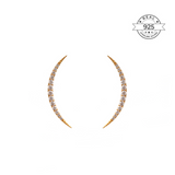 CZ Moon Earrings
