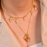 Charm Necklace (Paperclip) - Made in Fine 925 Silver