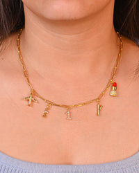 Charm Necklace (Spaced Link) - Made in Fine 925 Silver