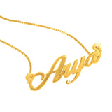 Cursive Name Pendant with Chain
