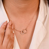 Dual Circular Pendant - Made of Fine 925 Silver