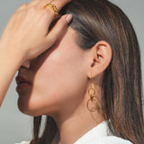 Dual Hoop Danglers