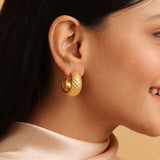 Gold Statement Hoops