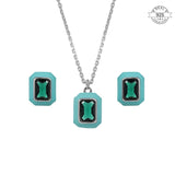 Green Enamel Duo Set