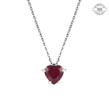 Red heart Solitaire Pendant