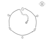 Minimal Soltiare Charms Bracelet