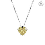 Yellow heart Solitaire Pendant