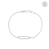 Studded Box Bracelet - Made of Fine 925 Silver