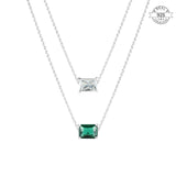 Radiant Solitaire Necklace - Made of Fine 925 Silver