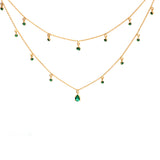 Layered Emerald Necklace