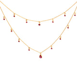 Layered Ruby Necklace