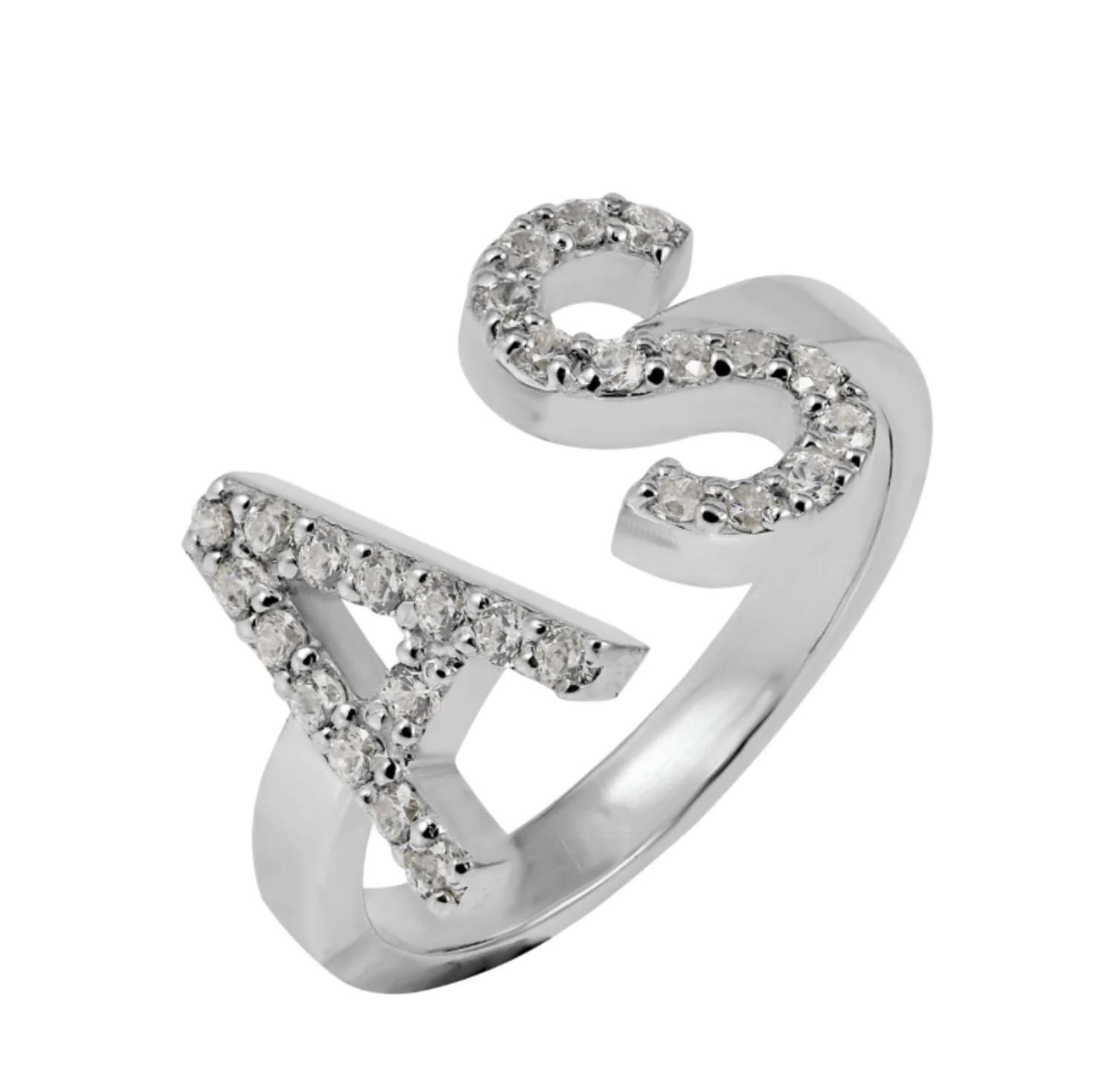 Cheap a alphabet ring Best Sale