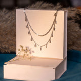 Layered Dual Chain Necklace