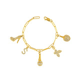 Charm Bracelet (Paperclip) - Made in Fine 925 Silver