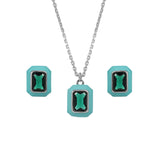 Green Enamel Duo Set