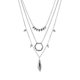 Layered Silver Necklace