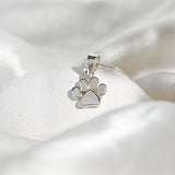 Paw Pendant Made of Fine 925 Silver