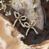 Pearl Bow Earrings
