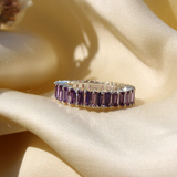 Purple Baguette Ring