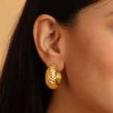 Gold Statement Hoops