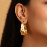 Gold Oval hoops