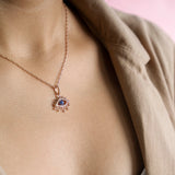 Sparkly Evil Eye Pendant