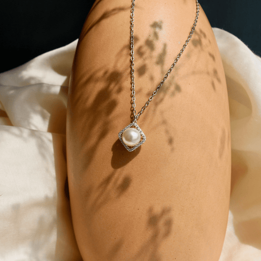 Studded Pearl Pendant