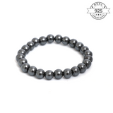 Gun Metal Bracelet Made of Fine 925 Silver